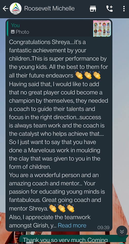 Parent or student testimonial