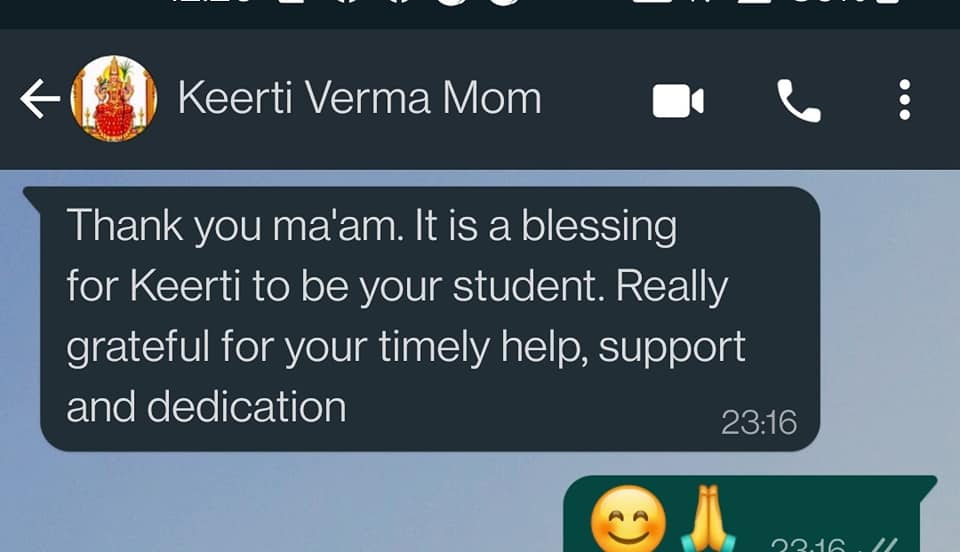 Parent or student testimonial